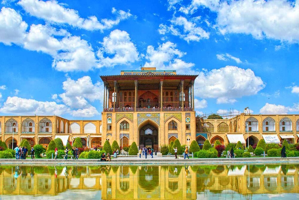 Staircase of majestic Ali Qapu undergoes restoration